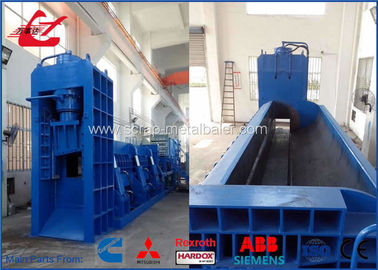 Tugas Berat Huge Horisontal Hydraulic Scrap Metal Recycling Machine Untuk Pabrik Baja