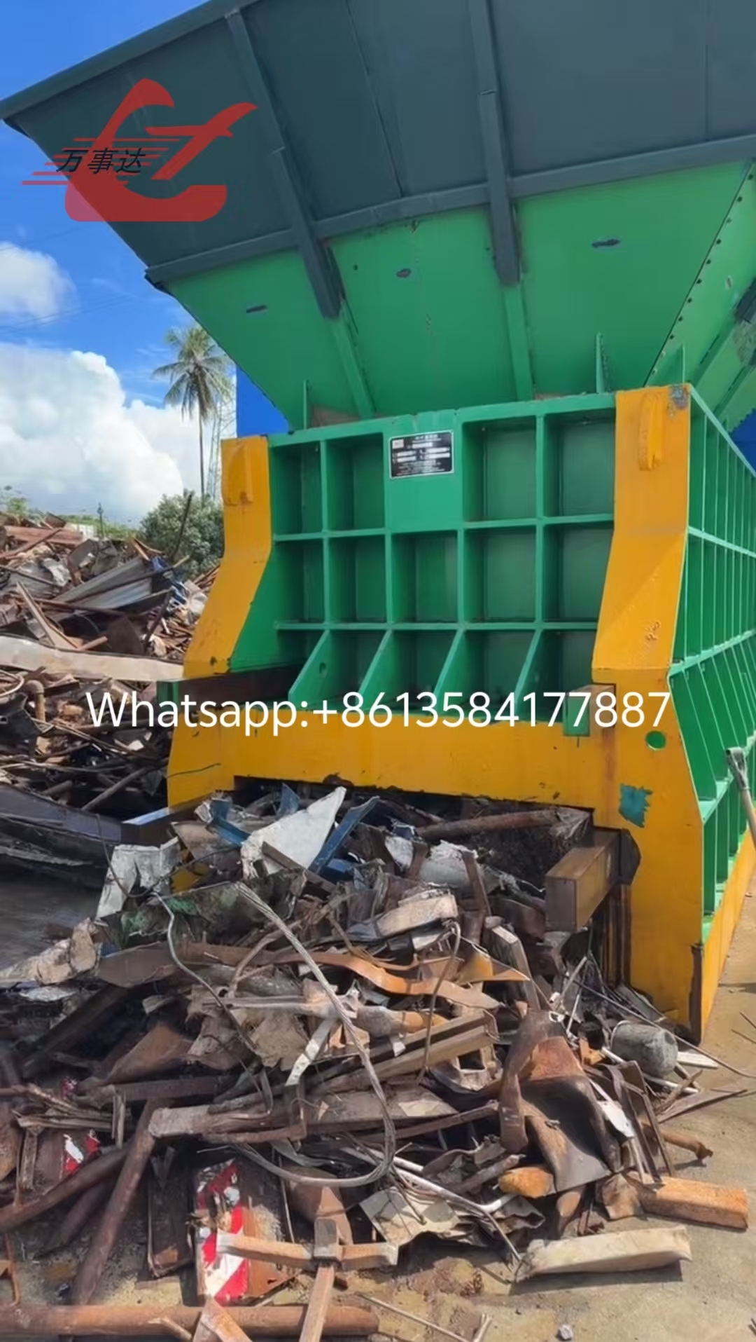 Blog perusahaan terbaru tentang Brazil Yard Meningkatkan Keandalan Pengiriman dengan Scrap Shear Kontainer Seberat 630 Ton (Q43W-6300A)