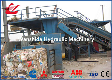 Beli WANSHIDA Waste Paper Mesin Baling Horisontal 125Ton Force 37kW Motor online manufacture