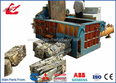 kualitas  PLC Automatic Control Aluminum Can Compactor Machine , Scrap Steel Baler Machines 6500KG pabrik