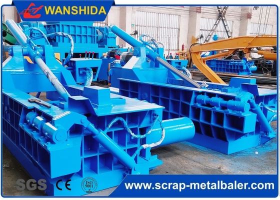 Beli 1600 kN Hydraulic Scrap Metal Baler PLC Controlled Untuk Besi Tua dan Aluminium Ukuran Bale 400x400 mm online manufacture