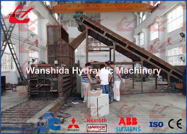 Auto Waste Paper Baler Machine Manual Belting Dengan Konveyor Makanan Y82W-125
