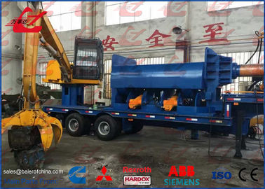 Portable Hydraulic Steel Scrap Baler Logger Tekan Remote Control Y83 / D-3000A