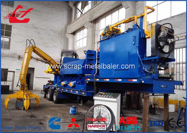 Mixer Steel Scrap Baler Logger Tipe Mobile atau Type Stainedable Hydraulic Metal Compactor Dengan Mesin Diesel Cummins
