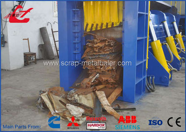 Customized Waste Car Metal Shear Baler Untuk Limbah Daur Ulang Limbah Mobil 5000mm Length Press Chamber