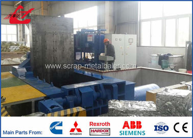 WANSHIDA 250Ton Scrap Metal Compactor Profil aluminium Baler Press Machine Kontrol katup tangan