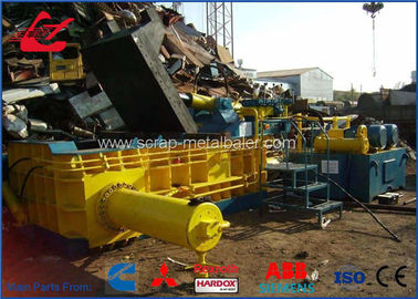Top Turn Out Hydraulic Metal Scrap Baler Press Machine Untuk Metal Tembaga Aluminium Baja Scrap halaman daur ulang