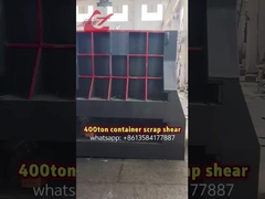 400 ton Otomatis Hidrolik Jenis kontainer geser logam bekas
