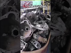 PSJ-1250 Penghancur pemadat cangkang mesin bekas limbah  pasokan daya mesin diesel