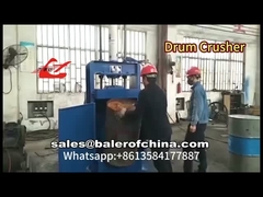 Y82-25 Penghancur Drum Oli Penggerak Hidraulik membuat drum setinggi 60mm