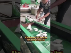 Garis terpisah penghancur aluminium