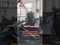 WANSHIDA Hidrolik Mesin Pengepres & Pemadat Logam Bekas Tipe Putar Kontrol Otomatis PLC