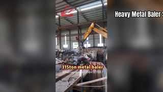Mesin press baling baler logam HMS bekas berat 315ton